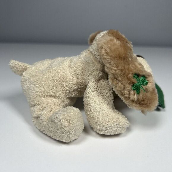 Russ Luv Pets Dugan Dog Shamrock Clover St. Patrick's Day Mini Plush NWT - Picture 4 of 9